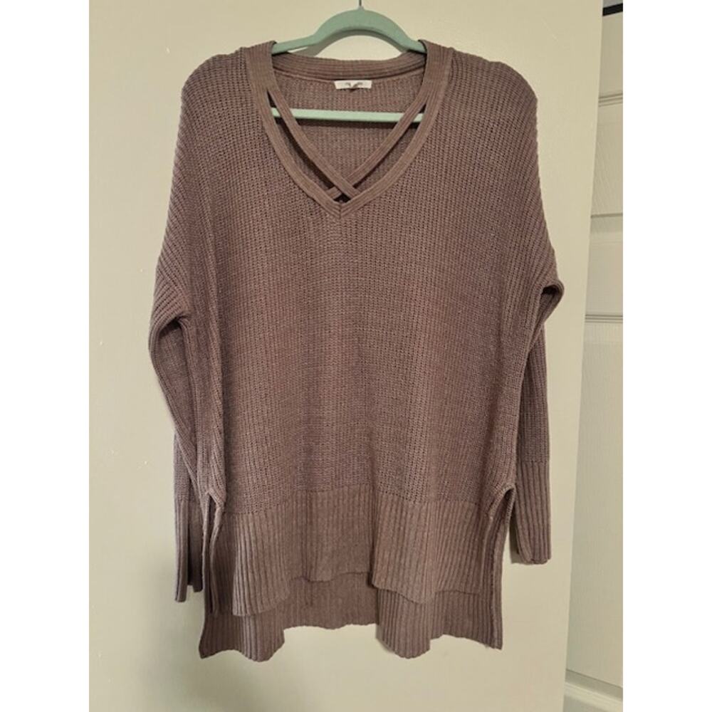 Maurices Pink Sweater (Size Lg)